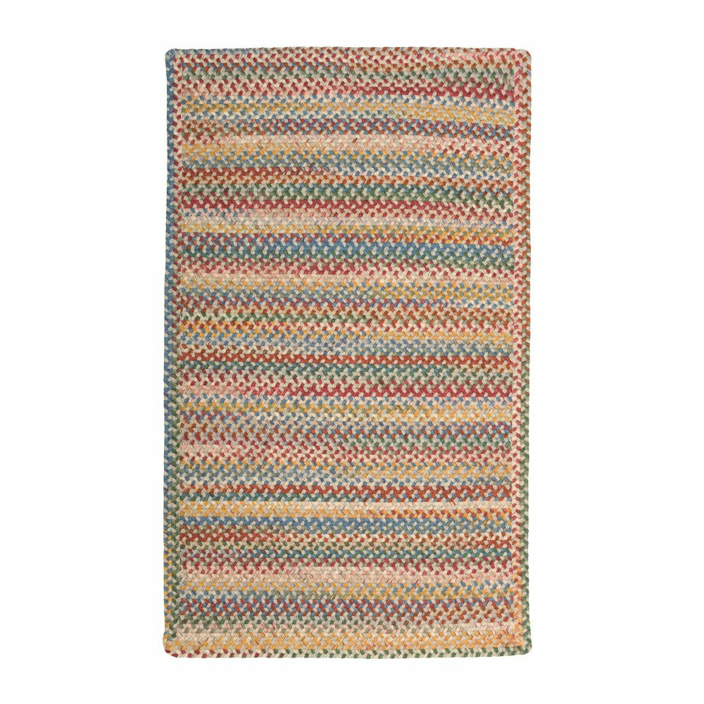 Plow & Hearth Blue Ridge Rectangle Wool Braided Rug, 5' x 8'