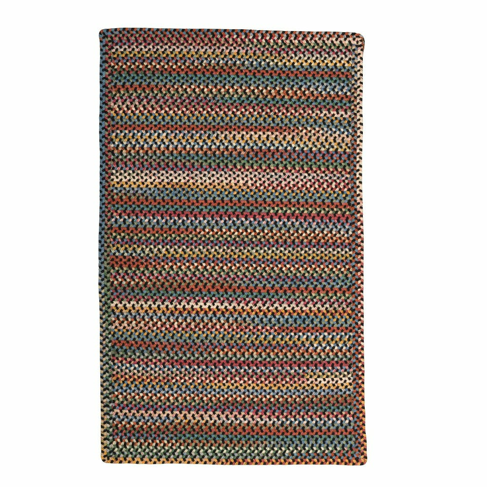 Plow & Hearth Blue Ridge Rectangle Wool Braided Rug, 5' x 8'