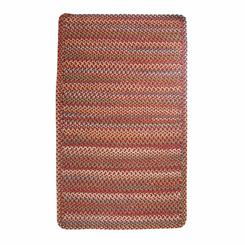 Plow & Hearth Blue Ridge Rectangle Wool Braided Rug, 5' x 8'