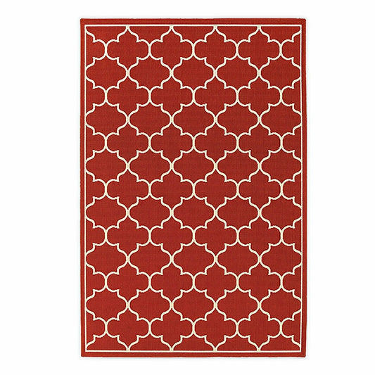 Plow & Hearth Lexington Quatrefoil Rug, 3'7" x 5'6"