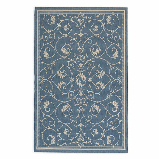 Plow & Hearth Veranda Scroll Indoor/Outdoor Rug, 5'3" x 7'6"