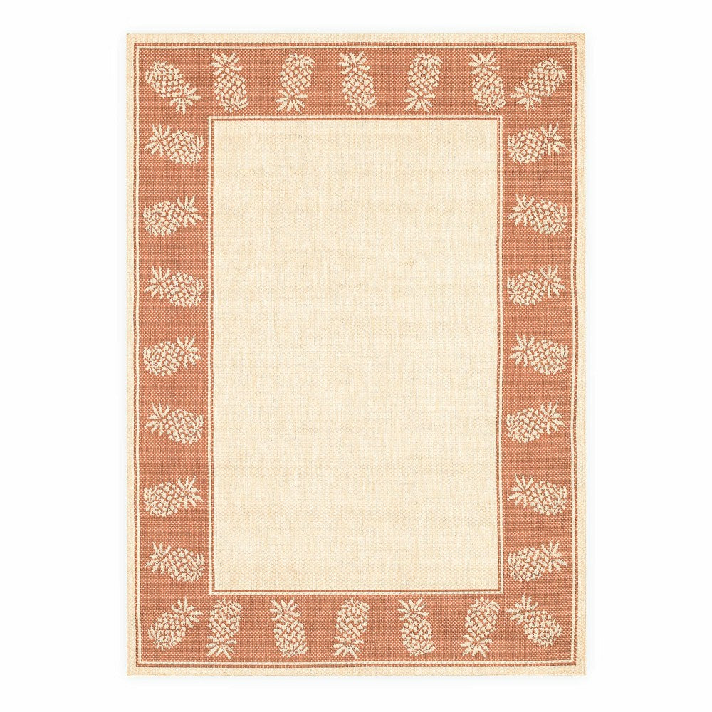 Plow & Hearth Veranda Border Indoor/Outdoor Rug, 2' x 3'7"