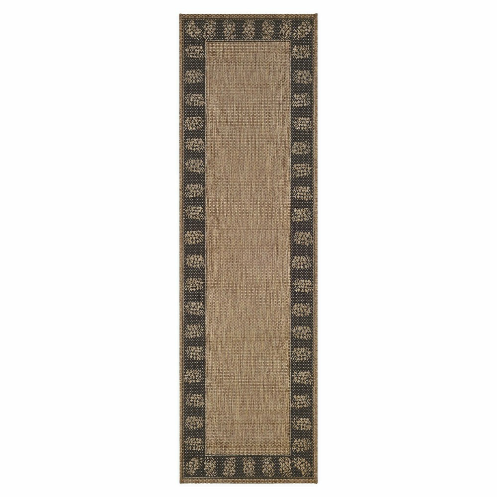 Plow & Hearth Veranda Border Indoor/Outdoor Rug, 2' x 3'7"
