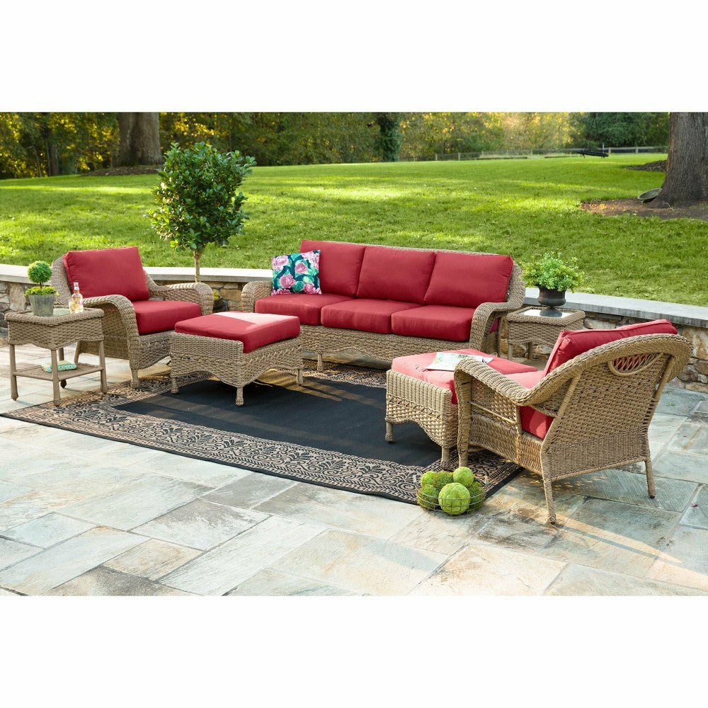Plow & Hearth Veranda Border Indoor/Outdoor Rug, 2' x 3'7"