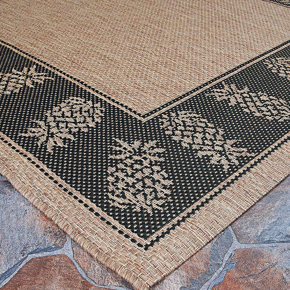 Plow & Hearth Veranda Border Indoor/Outdoor Rug, 2' x 3'7"