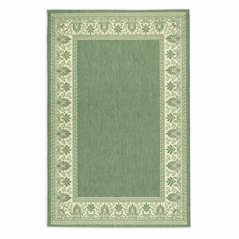 Plow & Hearth Veranda Border Indoor/Outdoor Rug, 2' x 3'7"