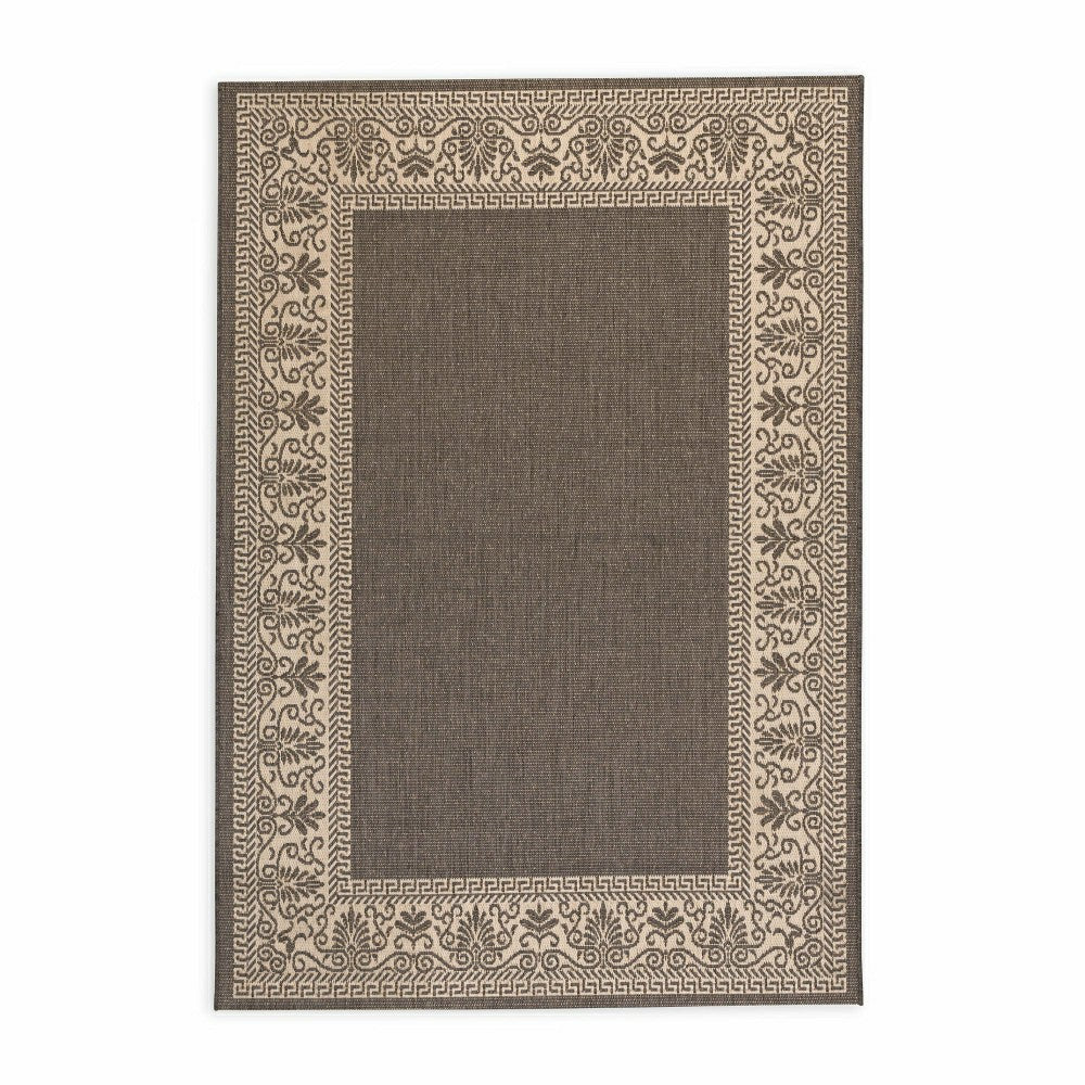 Plow & Hearth Veranda Border Indoor/Outdoor Rug, 2' x 3'7"