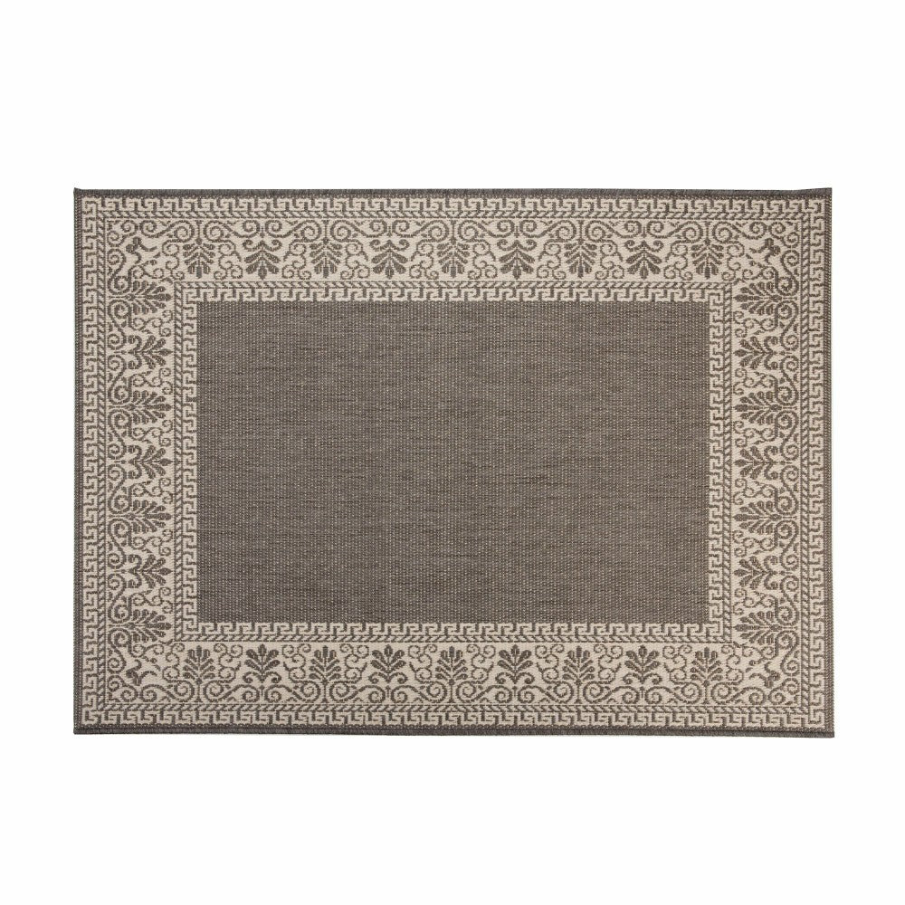 Plow & Hearth Veranda Border Indoor/Outdoor Rug, 2' x 3'7"