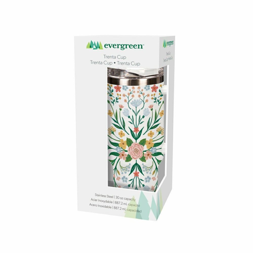 Plow & Hearth What She Shed Tumbler Trenta Cup Double Wall Stainless Steel, Mandala,