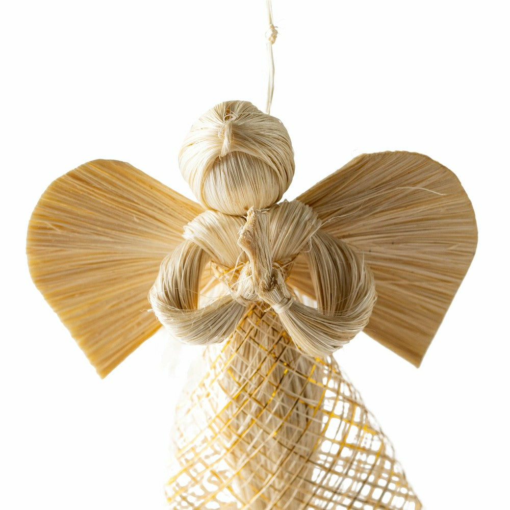 Plow & Hearth Abaca Angels, Set of 3