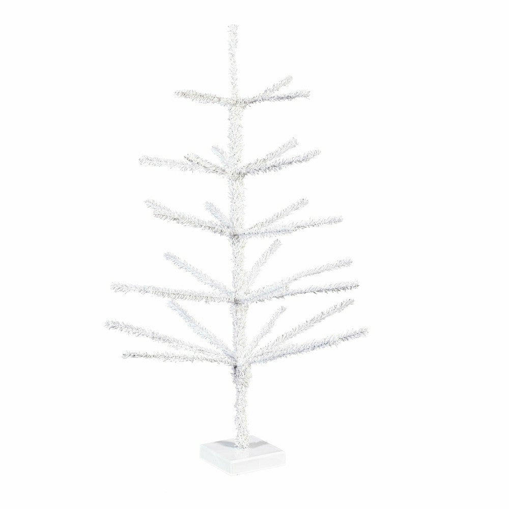 Plow & Hearth Home Display Christmas Tree White Ornament Tabletop Display, 28"H