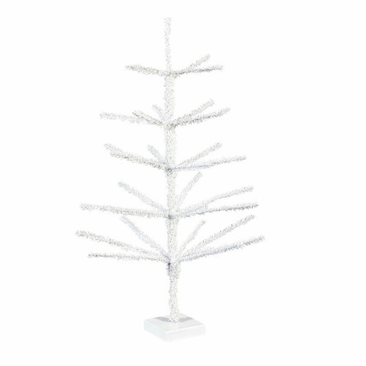 Plow & Hearth Home Display Christmas Tree White Ornament Tabletop Display, 28"H