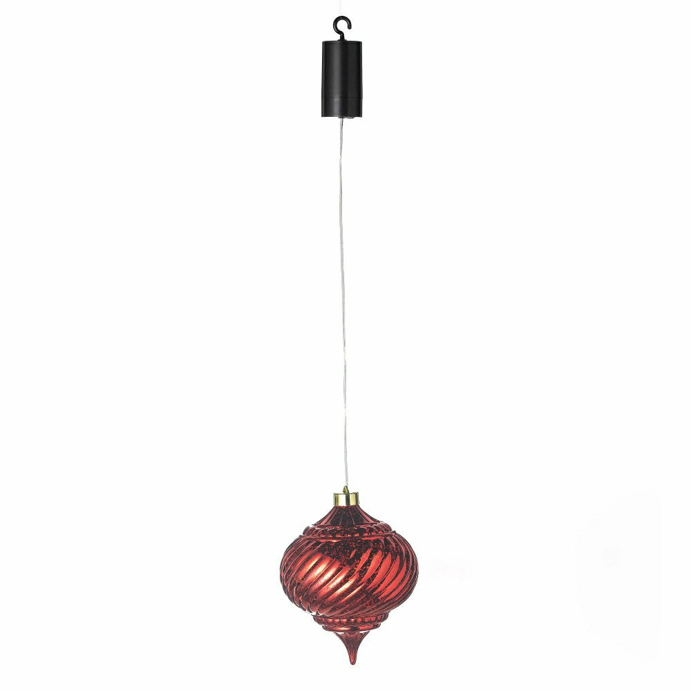 Plow & Hearth Indoor/Outdoor Shatterproof Holiday Lighted Hanging Ornament