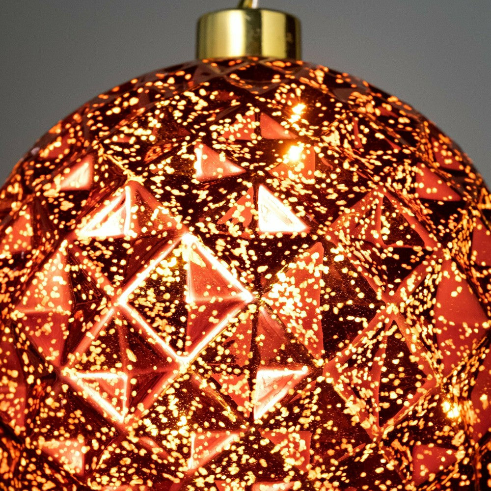 Plow & Hearth Indoor/Outdoor Shatterproof Holiday Lighted Hanging Ornament