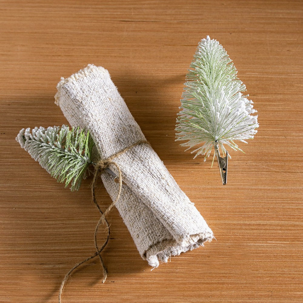 Plow & Hearth Set of 4 Clip-On Bottle Brush Décor