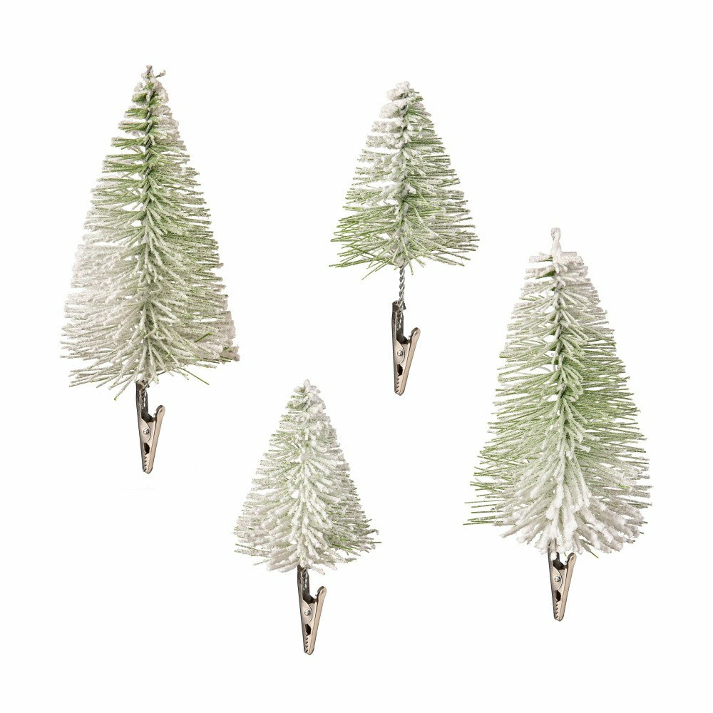 Plow & Hearth Set of 4 Clip-On Bottle Brush Décor