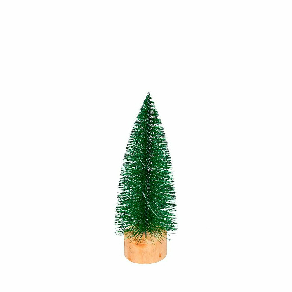 Plow & Hearth Bottle Brush Trees with LED String Lights, Set of 3