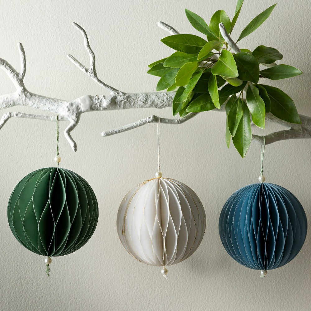 Plow & Hearth Paper Globe Ornament