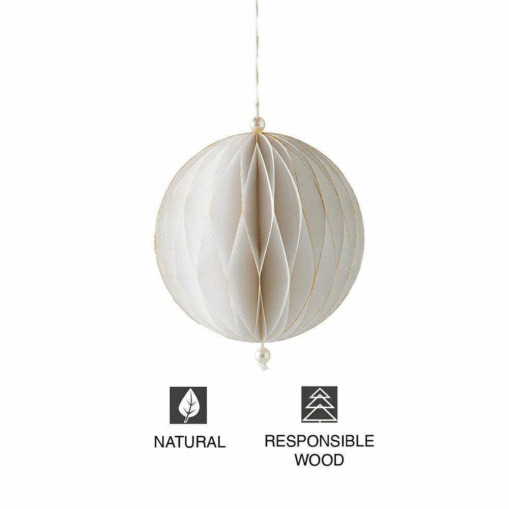 Plow & Hearth Paper Globe Ornament