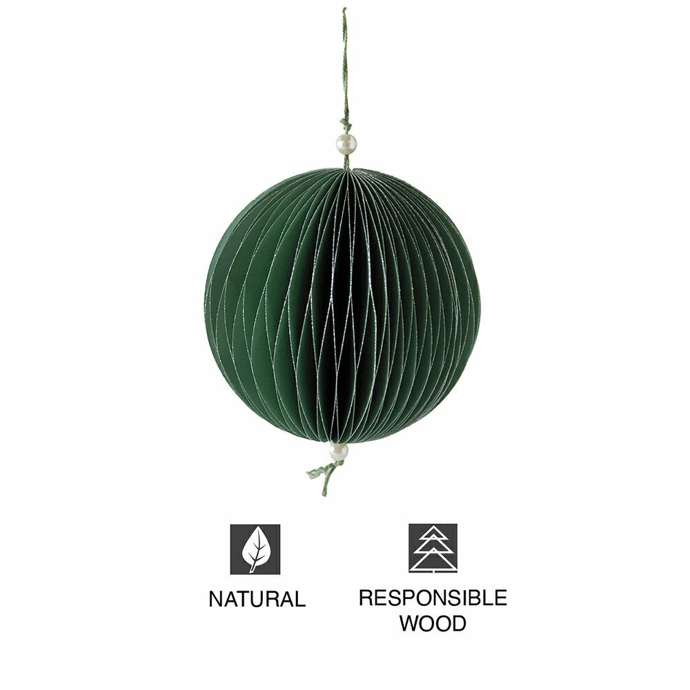 Plow & Hearth Paper Globe Ornament
