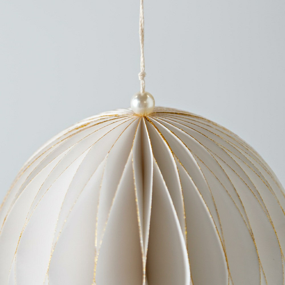 Plow & Hearth Paper Globe Ornament